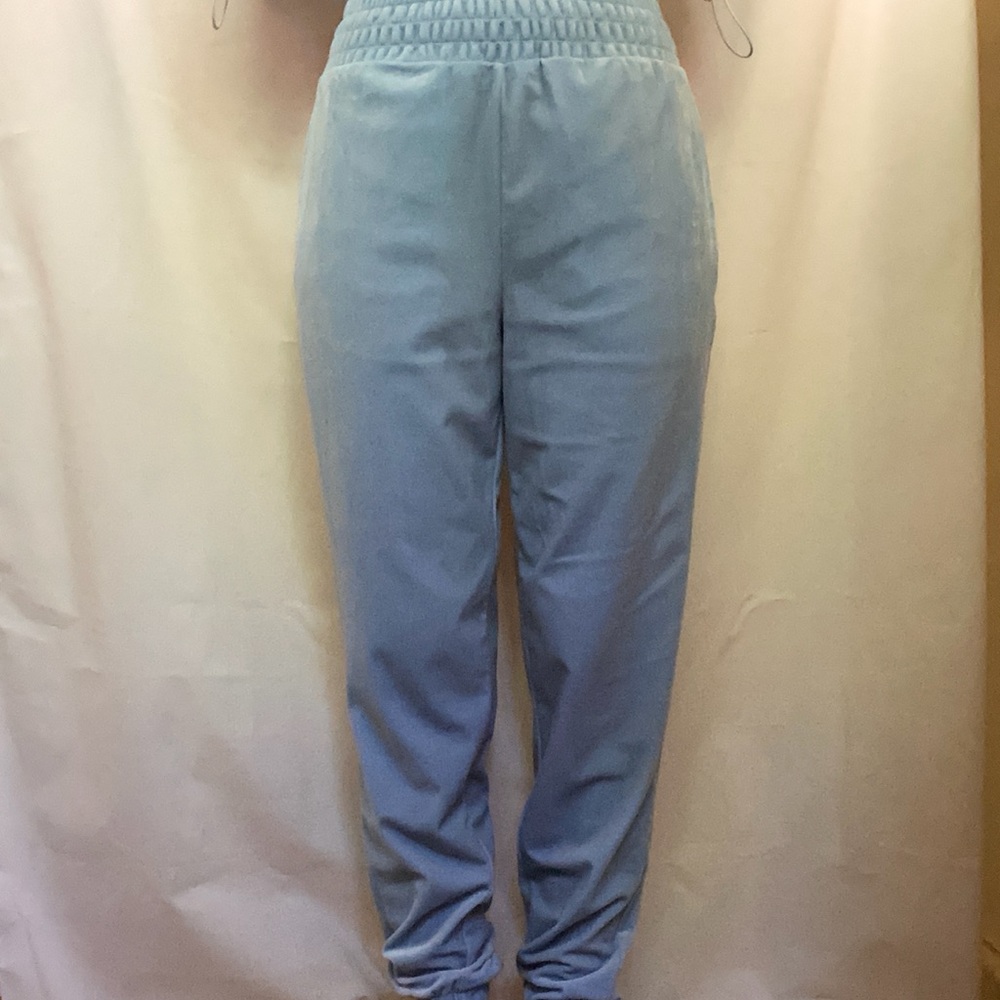 Baby Blue Suede Jogger